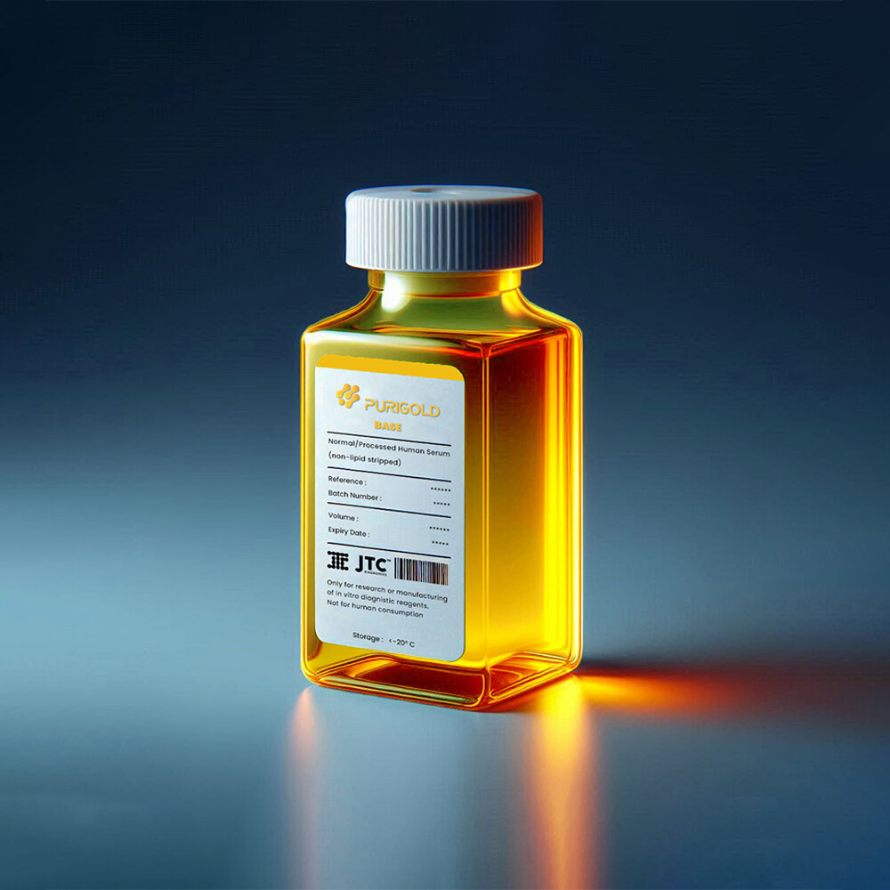 PURIGOLD BASE defibrinated human serum matrix bottle