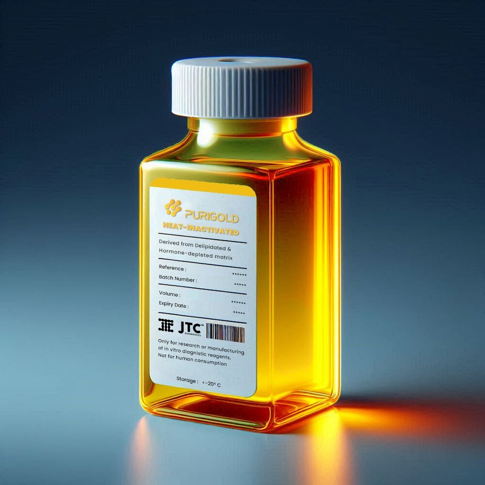 PURIGOLD HI heat-inactivated human serum matrix bottle